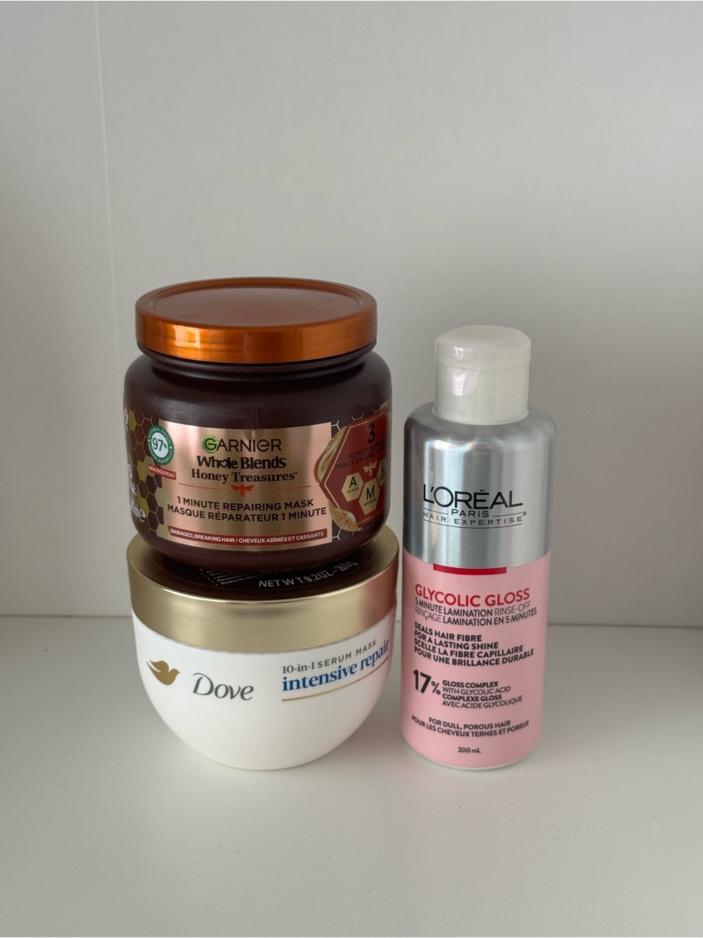 Drugstore hair mask bundle